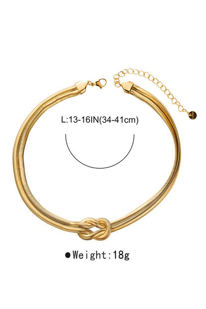 KAT | KNOTTED SNAKE NECKLACE