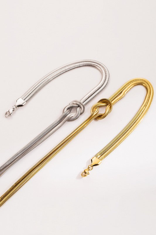 KAT | KNOTTED SNAKE NECKLACE