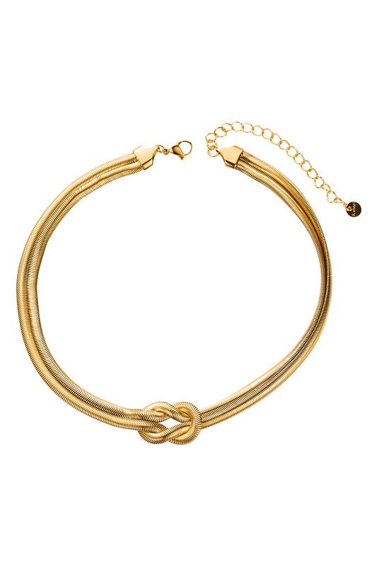 KAT | KNOTTED SNAKE NECKLACE