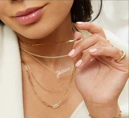 LUMIZ | PAPER CLIP NECKLACE