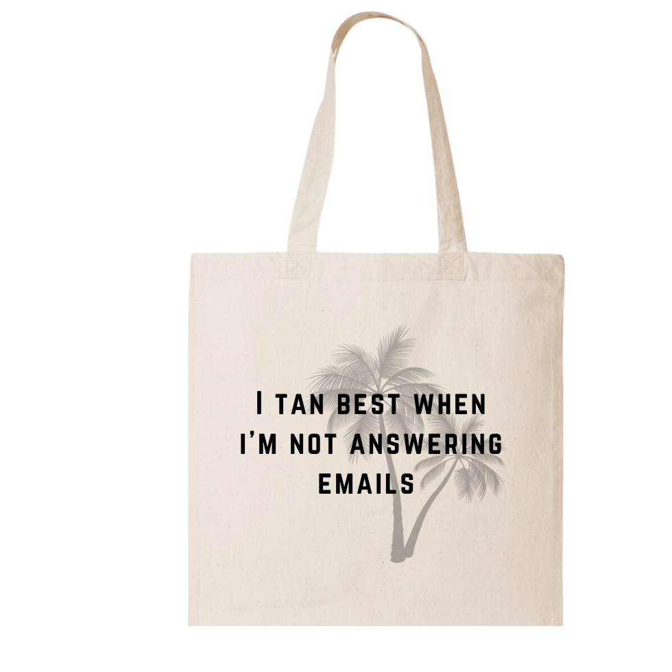 NO EMAILS | CANVAS TOTE BAG