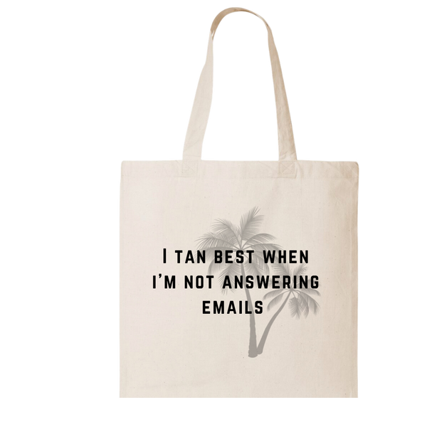 NO EMAILS | CANVAS TOTE BAG