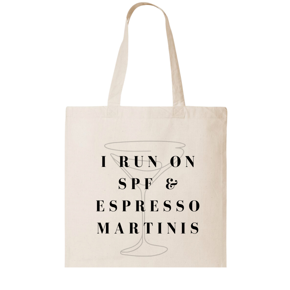 SPF & ESPRESSO MARTINIS | CANVAS TOTE BAG