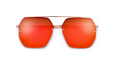 XIIA | OVERSIZE SQUARED GEOMETRIC AVIATOR SUNNIES