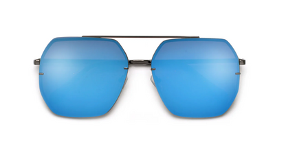 XIIA | OVERSIZE SQUARED GEOMETRIC AVIATOR SUNNIES