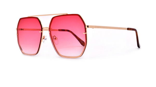 XIIA | OVERSIZE SQUARED GEOMETRIC AVIATOR SUNNIES