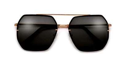 XIIA | OVERSIZE SQUARED GEOMETRIC AVIATOR SUNNIES