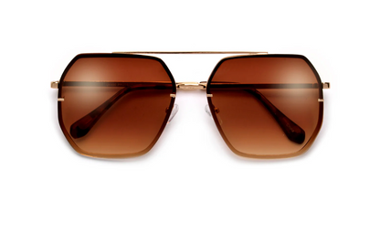 XIIA | OVERSIZE SQUARED GEOMETRIC AVIATOR SUNNIES