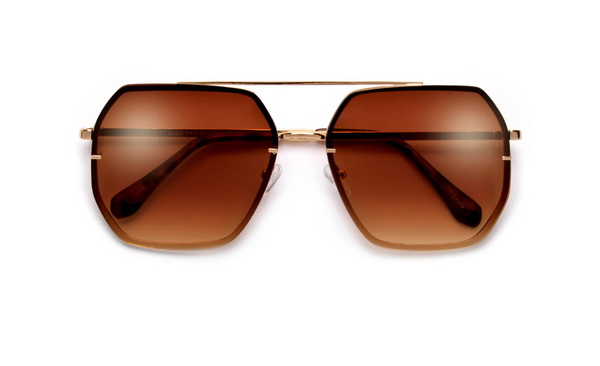 XIIA | OVERSIZE SQUARED GEOMETRIC AVIATOR SUNNIES