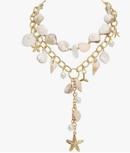 SANDI | DOUBLE CHARM NECKLACE