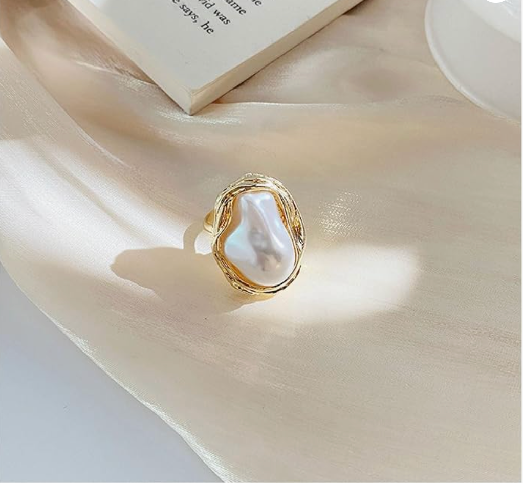 PEARLA | ADUJUSTABLE PEARL RING