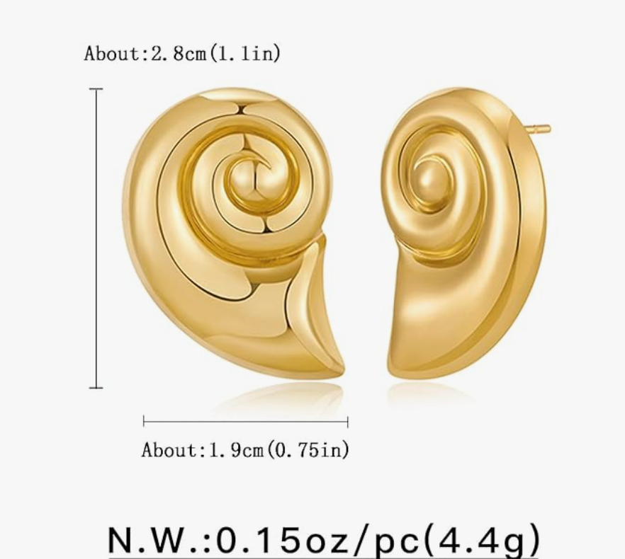 CONCH | TEXTURED EARRINGS