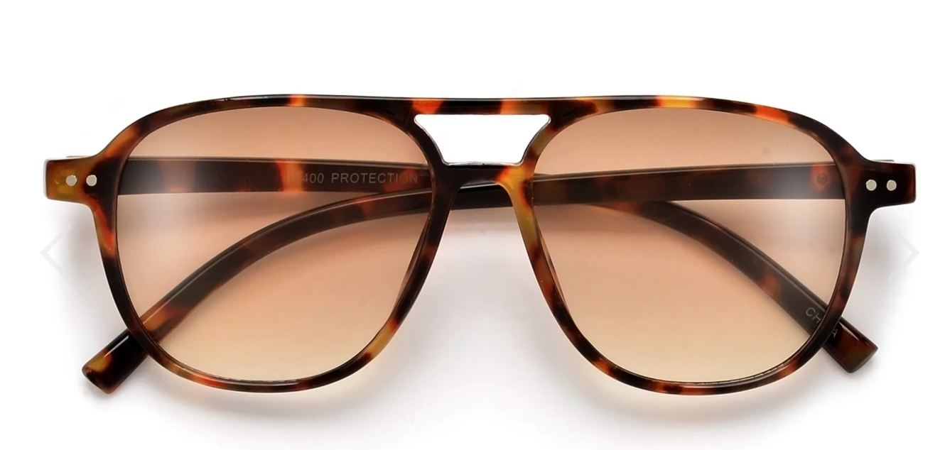 SAHARA | TORTOISE AVIATOR SUNNIES