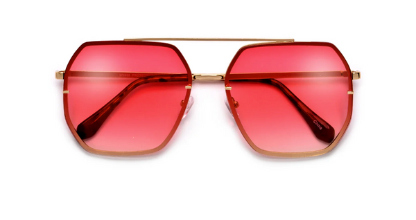 XIIA | OVERSIZE SQUARED GEOMETRIC AVIATOR SUNNIES