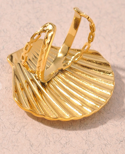 SHELLI RING | SEASHELL OPEN RING