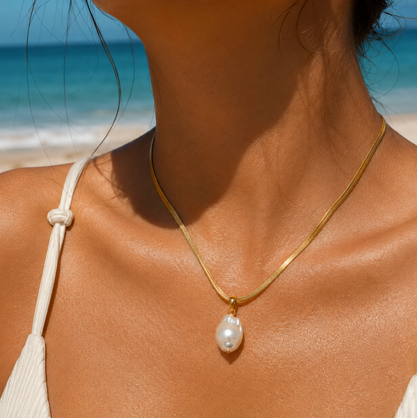ARIEL | PEARL STATEMENT NECKLACE
