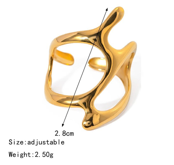 TAE | GEOMETRIC TWISTED CHIC RING