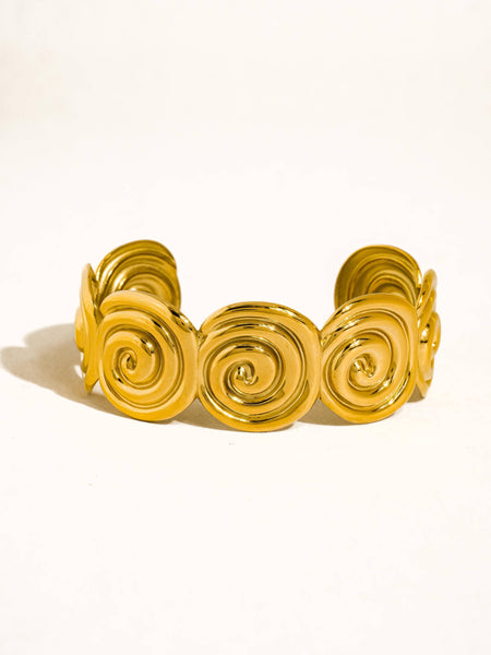KAELEN | SPIRAL DESIGN CUFF BRACELET