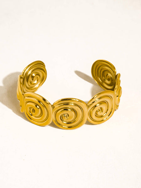 KAELEN | SPIRAL DESIGN CUFF BRACELET