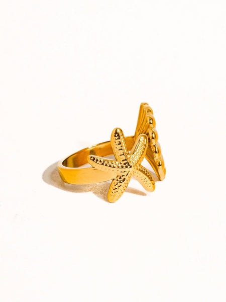 SANDY | STAR AND SEASHELL RING