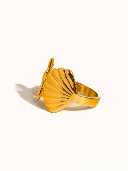 SANDY | STAR AND SEASHELL RING