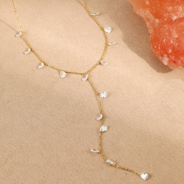 YANDI | SPARKLING DROP NECKLACE