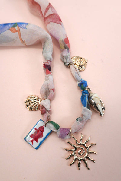 SIEX | SCARF CHARM NECKLACE