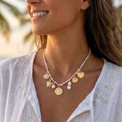 SHELLZ | CORDED CHARM NECKLACE