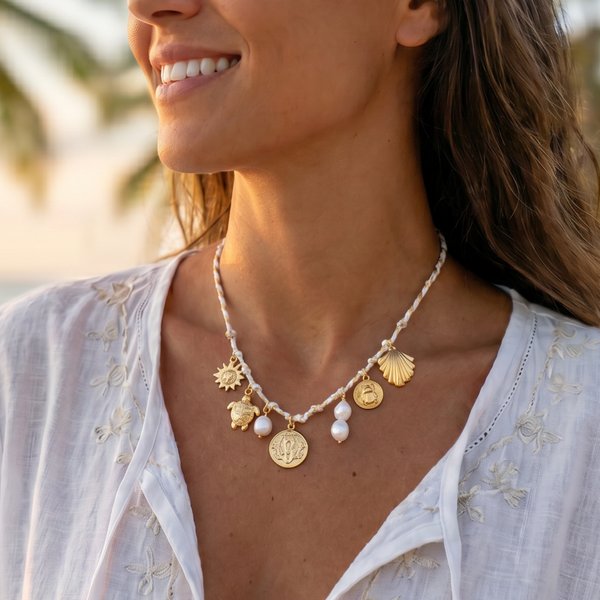 SHELLZ | CORDED CHARM NECKLACE