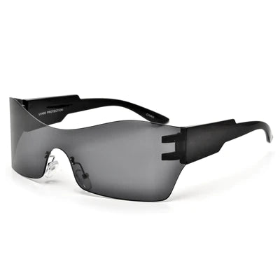 XII | OVERSIZED RIMLESS SHIELD SUNGLASSES