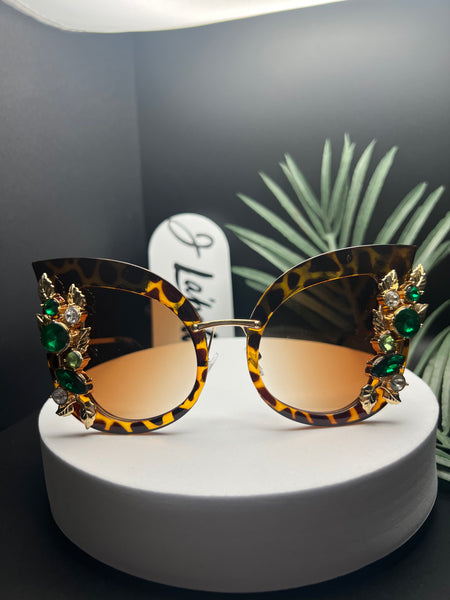 BEJEWELED SUNGLASSES | LEOPARD
