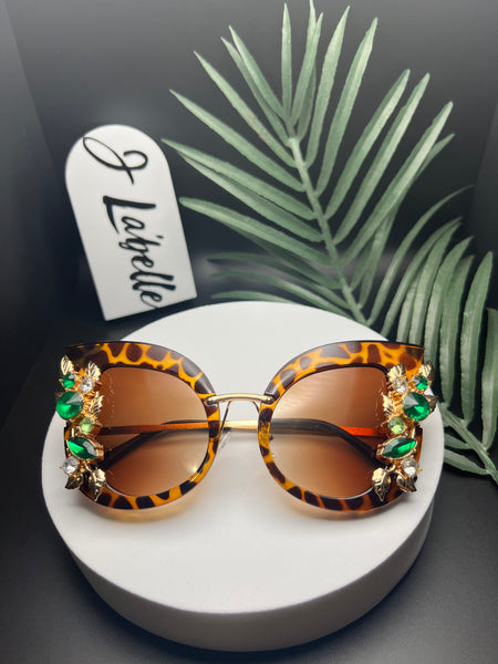 BEJEWELED SUNGLASSES | LEOPARD