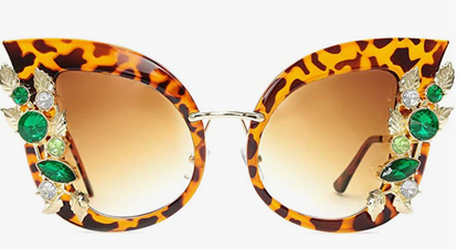 BEJEWELED SUNGLASSES | LEOPARD