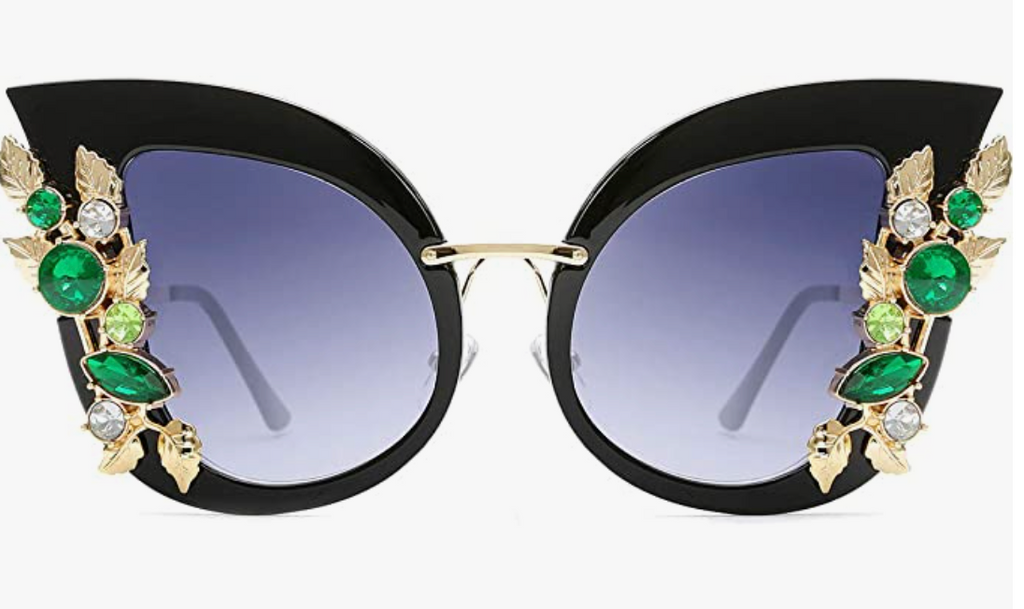 BEJEWELED SUNGLASSES BLACK J La Belle Swim