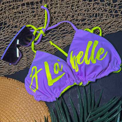 SKITTLES | SIGNATURE REVERSIBLE SIGNATURE LOGO BIKINI TOP